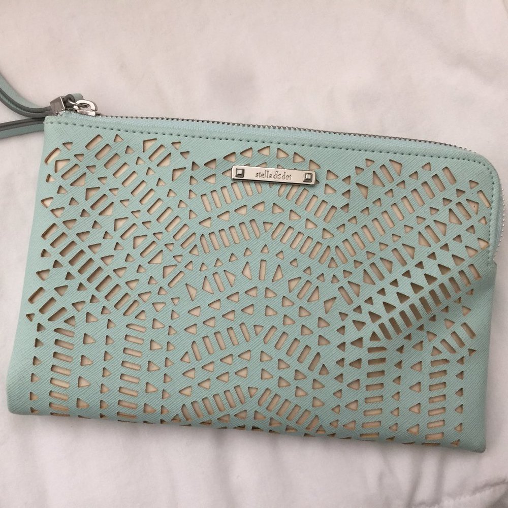 Stella & Dot Double Clutch - Mint Green